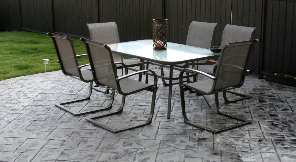 Backyard Concrete Stamping in Springfield